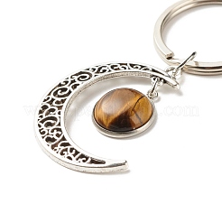 Брелок с кабошонами из натуральных смешанных драгоценных камней&nbsp;KEYC-JKC00281