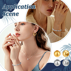 400 шт. 2-х цветные железные бусины-обжимки&nbsp;IFIN-NB0001-64