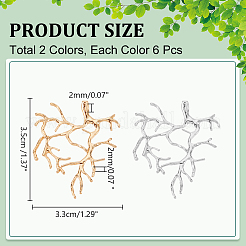 12шт 2 цвета латунные подвески&nbsp;FIND-NB0005-27