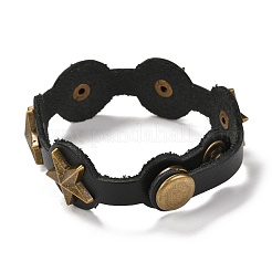 PU кожаный браслет шнура BJEW-I294-02B