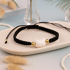 12шт 2 цвета искусственный жемчуг плетеные бусины браслеты для мужчин и женщин&nbsp;BJEW-GO0002-04