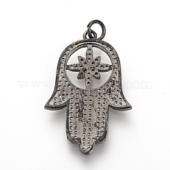 Латунные микро проложить кубического циркония подвески&nbsp;ZIRC-Q013-27B