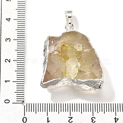 Подвески из необработанного натурального окрашенного кварца&nbsp;G-G895-05S-04