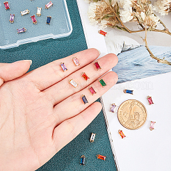 32шт 8 цвета прозрачные стеклянные подвески&nbsp;GLAA-PH0001-22