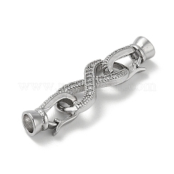 Латунная стойка с микропаве из кубического циркония&nbsp;KK-K377-12P