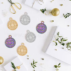 18 шт. подвески из нержавеющей стали 304 двух цветов&nbsp;STAS-DC0013-14