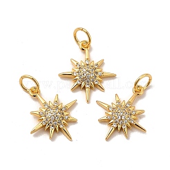 Подвески из экологически чистой латуни с микропаве из кубического циркония&nbsp;KK-A177-09G