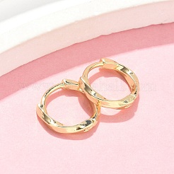 Серьги-кольца из латуни&nbsp;EJEW-Z102-13G