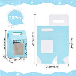 Бумажные коробки для хранения подарков с видимым окном&nbsp;CON-WH0110-003B-01