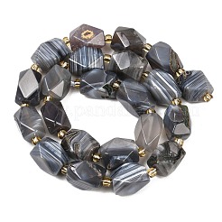 Природные Ботсвана агат бисер нитей&nbsp;G-P611-B02-01