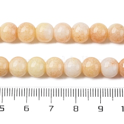 Нити из окрашенных стеклянных бусин с эффектом омбре&nbsp;LS-GLAA-T031-01O-07