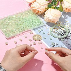 Стеклянные бусины с гальваническим покрытием &nbsp;EGLA-YW0003-18F