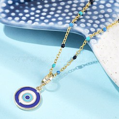 Латунь подвесные ожерелья&nbsp;LS-NJEW-R006-01G-05