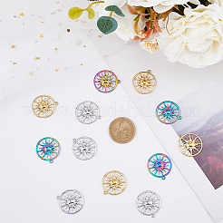 18 шт. 3-цветное ионное покрытие (IP) из нержавеющей стали 304 подвески&nbsp;STAS-DC0014-15