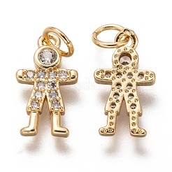 Латунные микропаве прозрачные подвески с фианитом&nbsp;ZIRC-C020-42G