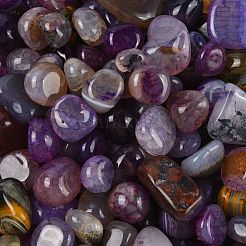 Окрашенные и нагретые натуральные бусины из агата&nbsp;G-J402-04E-07