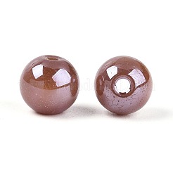 Гальванизированные круглые стеклянные бусины нити&nbsp;EGLA-T029-07C