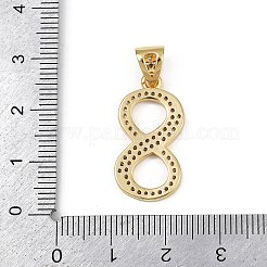 Латунные микро проложить кубического циркония подвески&nbsp;KK-S528-06G