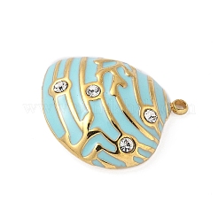 Подвески из нержавеющей стали 304 со стразами&nbsp;STAS-P408-15G