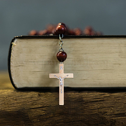 6 шт. 3 цвета религиозные кресты деревянные большие подвески&nbsp;WOOD-DC0001-18