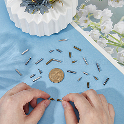 30 шт. 3-х цветные латунные штыковые застежки&nbsp;KK-OC0001-68