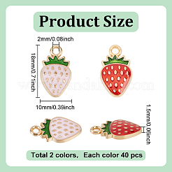 80шт 2 цвета светлые позолоченные подвески из сплава с эмалью&nbsp;ENAM-HY0001-49