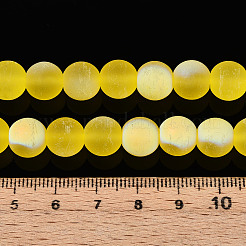 Матовые прозрачные стеклянные бусины&nbsp;LS-GLAA-T032-T10mm-MBB11