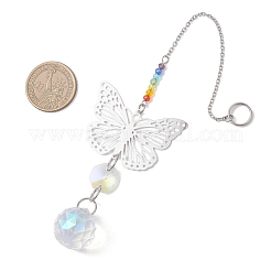 Стеклянные каплевидные подвесные ловцы солнца&nbsp;HJEW-JM04654-03