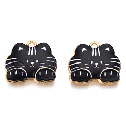 Подвески из сплава с принтом в стойку&nbsp;ENAM-N055-177K