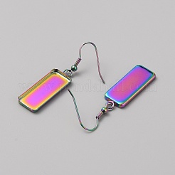 Фурнитура для сережек-подвесок из нержавеющей стали 304 STAS-WH0016-66RC