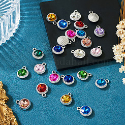 24шт 12 цвета стеклянные подвески k5&nbsp;FIND-TA0007-92P