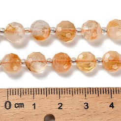 Природный цитрин бисер нитей G-B153-A09