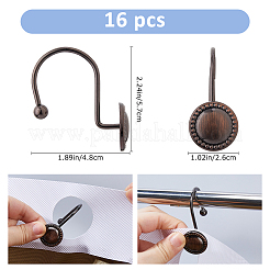 Железный крючок для занавески в душе&nbsp;AJEW-WH0248-867