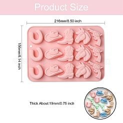 2 шт. силиконовые Молды на ковбойскую тематику для поделок своими руками&nbsp;ST-CJ0007-74