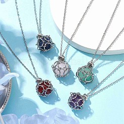 Ожерелья из нержавеющей стали 304 с цепочкой из троса&nbsp;NJEW-JN04716-02