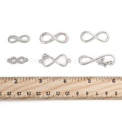 30 шт. 6 стиля тибетский стиль сплав бесконечность с подвесками-соединителями надежды&nbsp;TIBE-FS0003-26