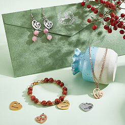 12 шт. 2 стиля ионного покрытия (IP) подвески из нержавеющей стали 304&nbsp;STAS-PH0003-98