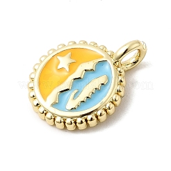 Латунь эмаль подвески&nbsp;KK-L262-21G