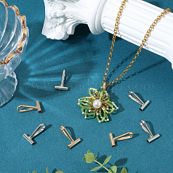 8 шт. 2-цветная брошь-трансформер из сплава с крючками для подвески&nbsp;FIND-SC0019-07B