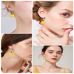 2 пара пластиковых висячих сережек&nbsp;EJEW-LP0001-29