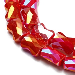 Цвет AB покрытием стеклянные бусы нити&nbsp;EGLA-P051-06B-B06