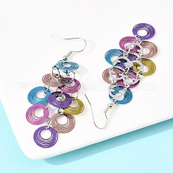 Серьги-подвески из нержавеющей стали 430 пробы&nbsp;EJEW-B157-01C