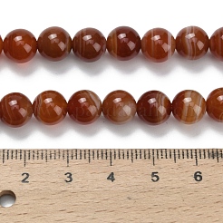 Натуральные полосатые агатовые бусы&nbsp;G-L642-B04-8mm