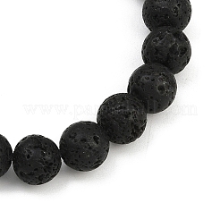 Браслеты с подвесками в форме сердца из натурального розового кварца&nbsp;BJEW-JB12402-01