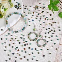 2 нити бусин из натурального хризоколла и лазурита&nbsp;G-SC0002-70