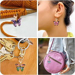 30шт 10 цвета сплава эмали кулон украшения&nbsp;HJEW-YW00117