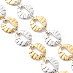 Изготовление браслета из двухцветной текстурированной дисковой цепи из нержавеющей стали 304&nbsp;AJEW-JB01483