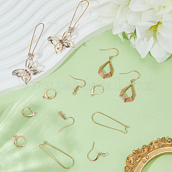 50 шт. 5 стиля фурнитуры для сережек из латуни и нержавеющей стали 304&nbsp;FIND-BBC0004-65