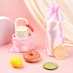 Розовый атласный мешочек для бутылки вина&nbsp;ST-CJ0033-01