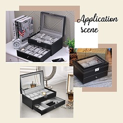 Флокированная ткань ювелирные изделия часы дисплеи&nbsp;BDIS-WH0004-02A